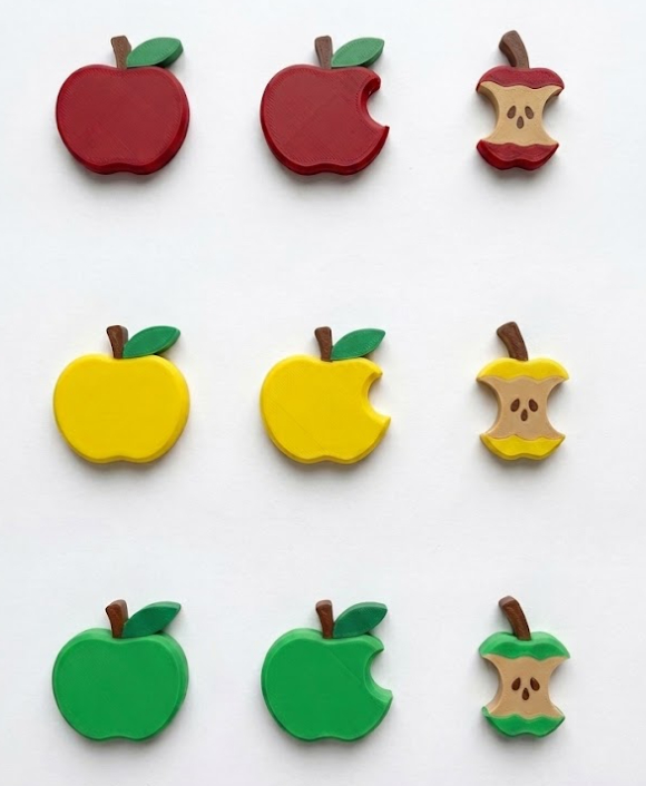 Jeton thématique pomme