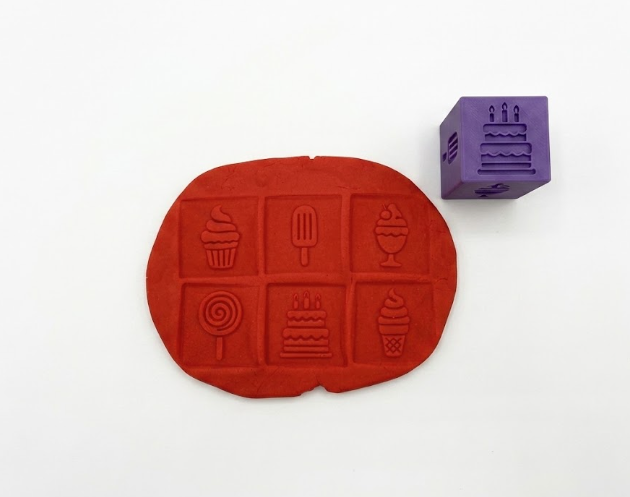 Cube pour pâte à modeler - friandise