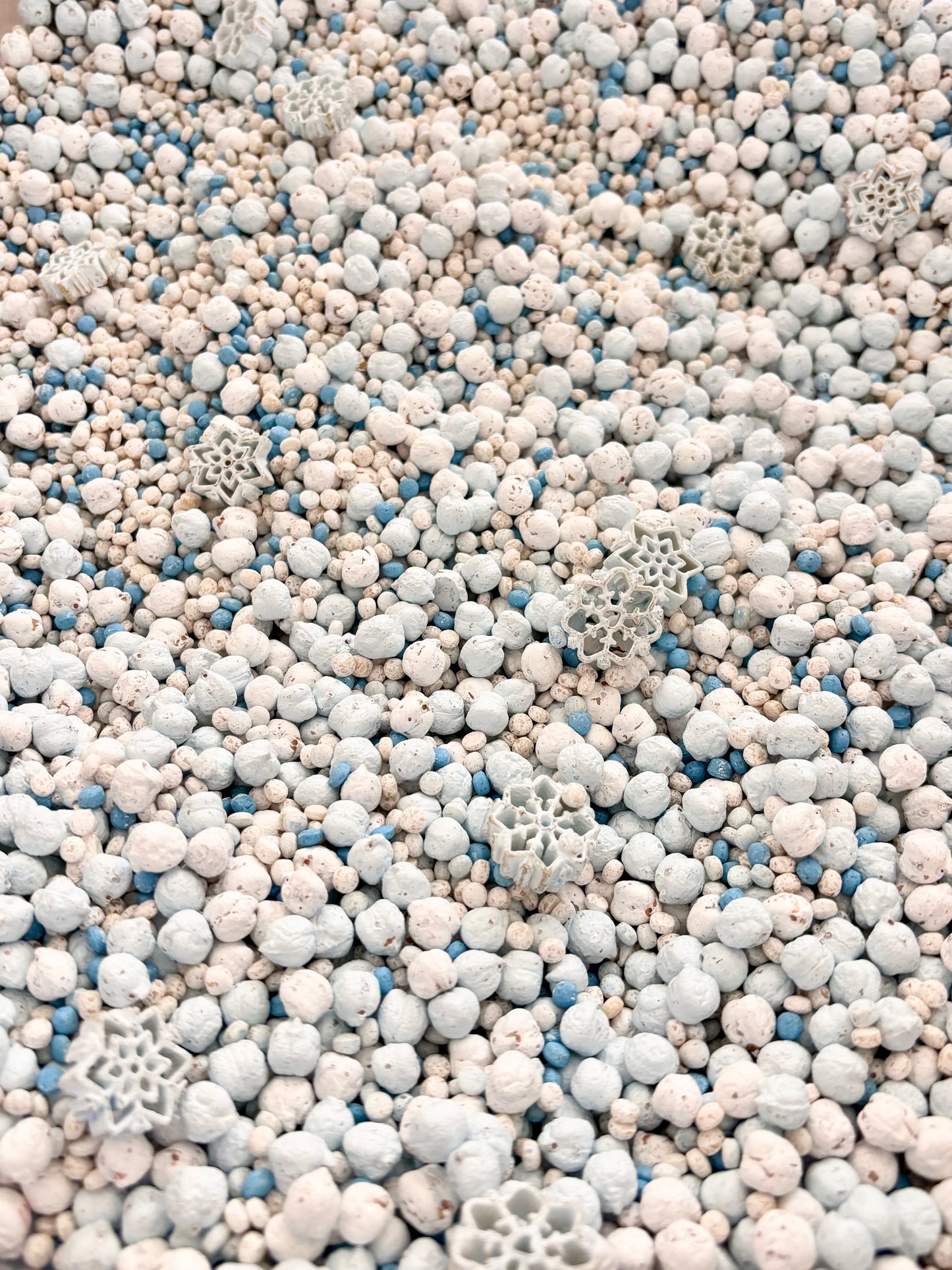 Mélange sensoriel tapis blanc