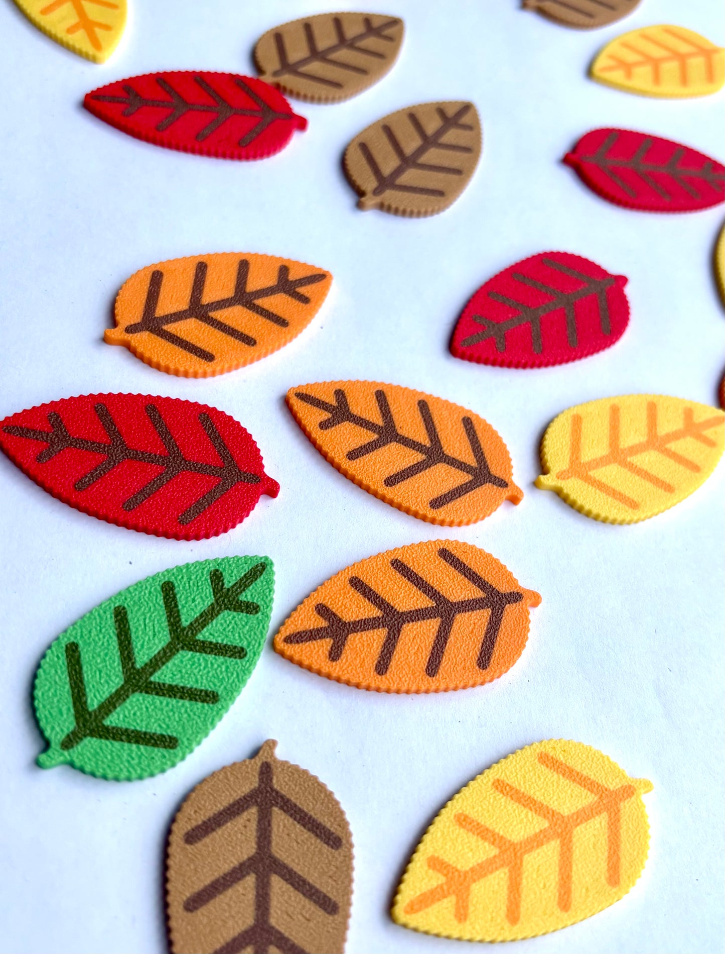 Ensemble de jetons feuille d'automne