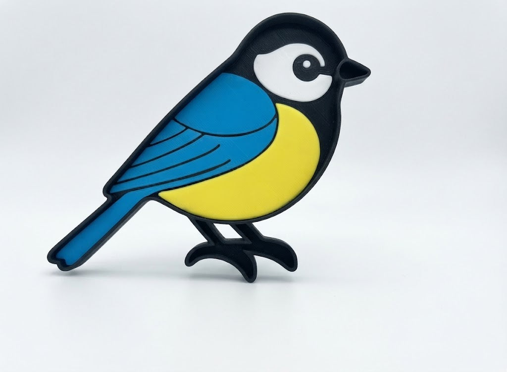 Oiseau coloré à remplir
