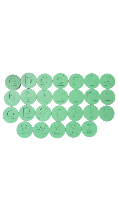 Jetons alphabetiques et numériques