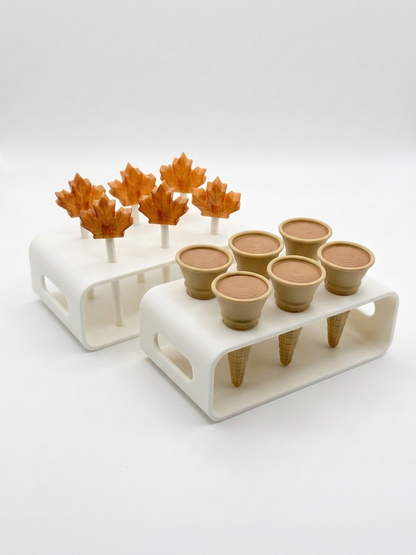Ensemble de petits cornets et sucettes  à l'érable