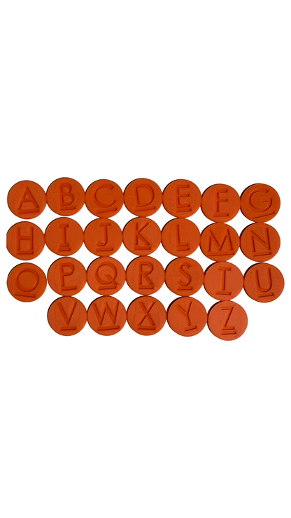Jetons alphabetiques et numériques
