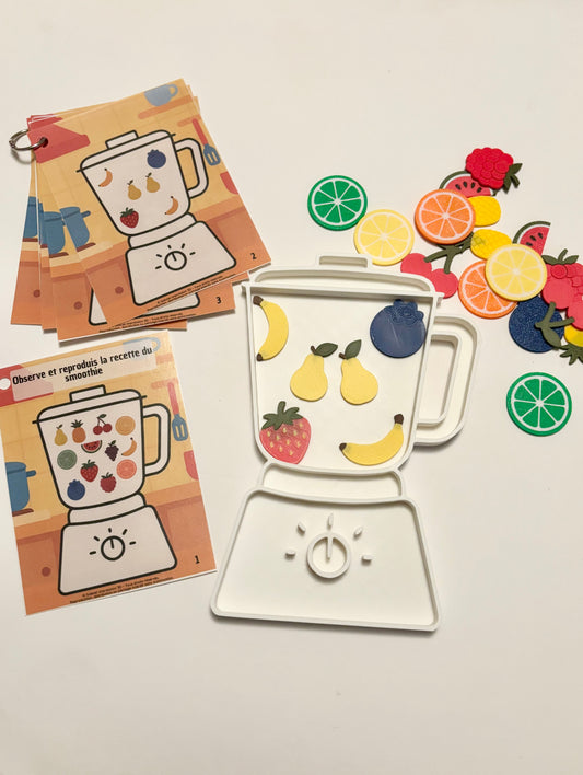 Ensemble recette dans le mélangeur