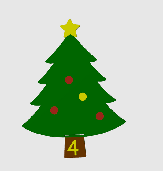 Sapin de Noël à compter