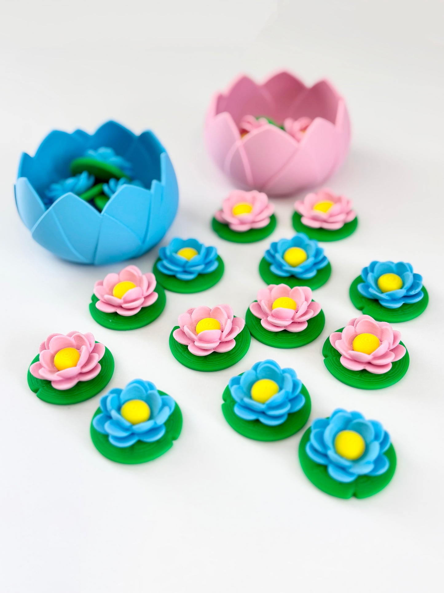 Ensemble Éclosion Lotus (2 bols + 20 mini fleurs)