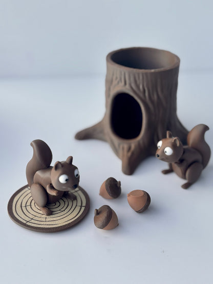 Ensemble " maison des écureuils " 🐿️