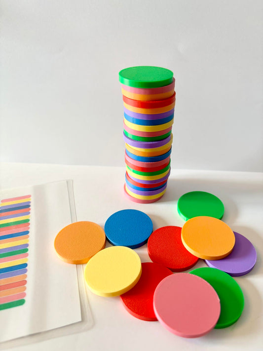 Ensemble de jetons ''couleur''