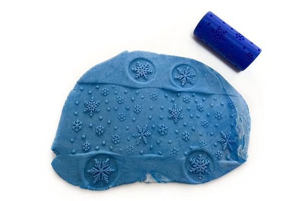 Rouleau à pâte à modeler – motifs embossés