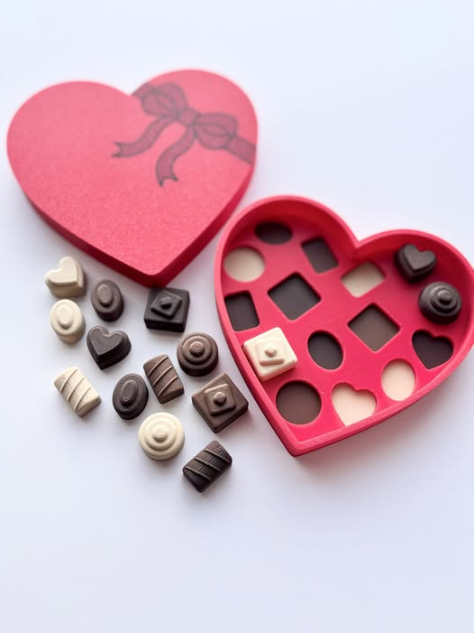 Ensemble de chocolats avec boîte