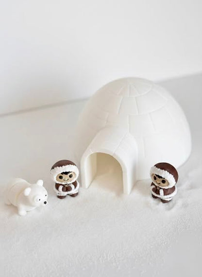 Ensemble Igloo avec toit amovible et personnages