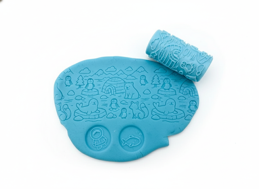 Rouleau à pâte à modeler – motifs embossés
