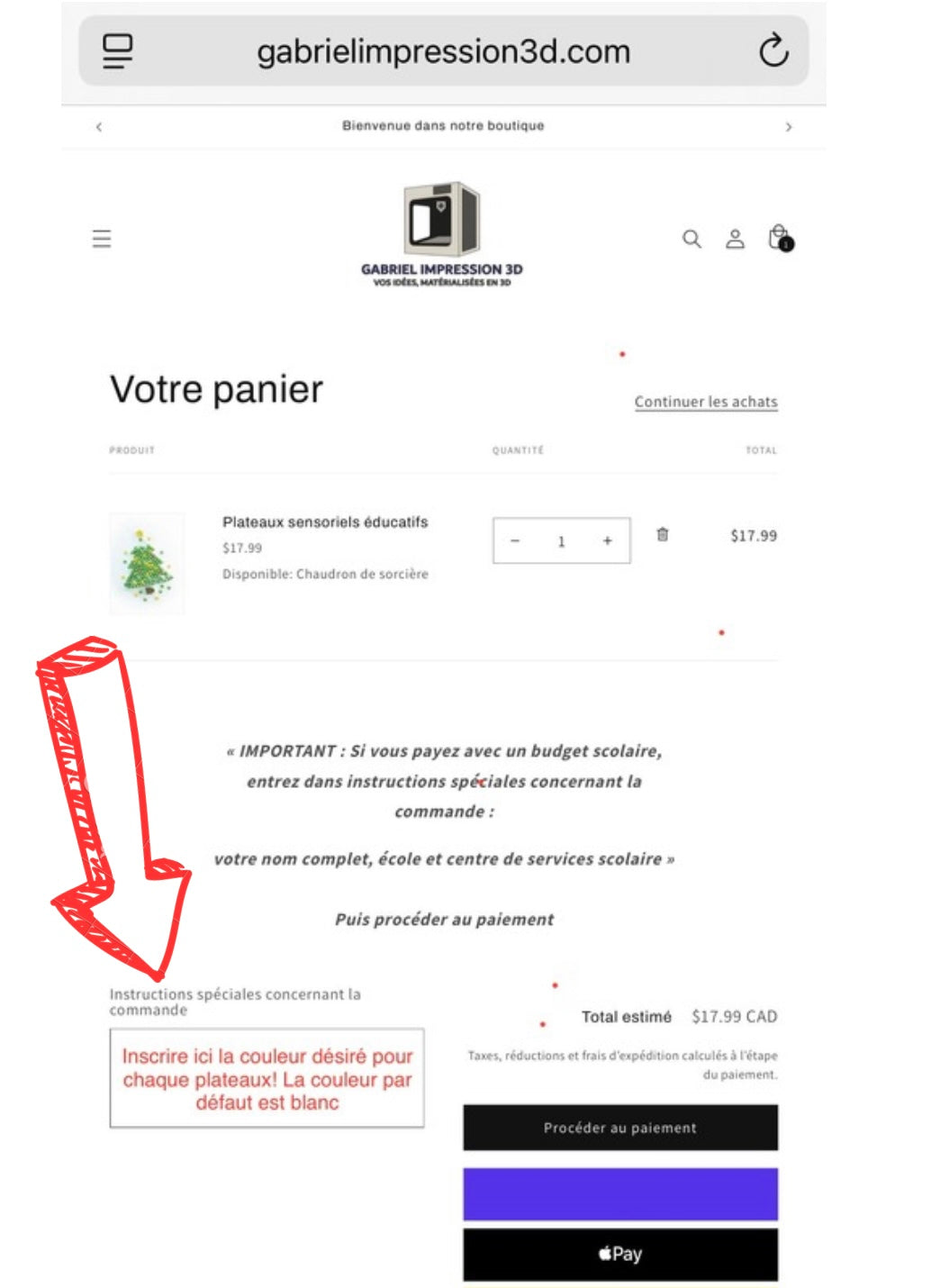 Plateau sensoriel "monstre émotion "