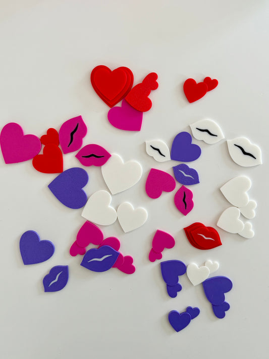 Ensemble de jetons à trier st-valentin