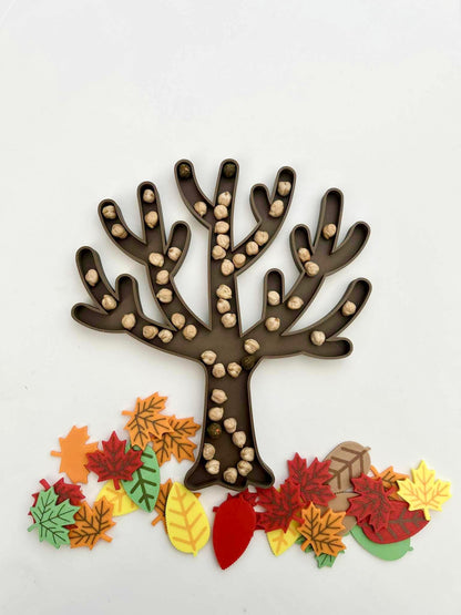 Ensemble de jetons feuille d'automne