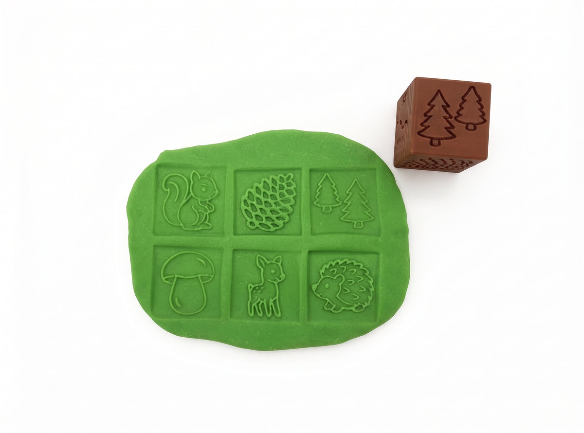 Cube à pâte à modeler - Forêt