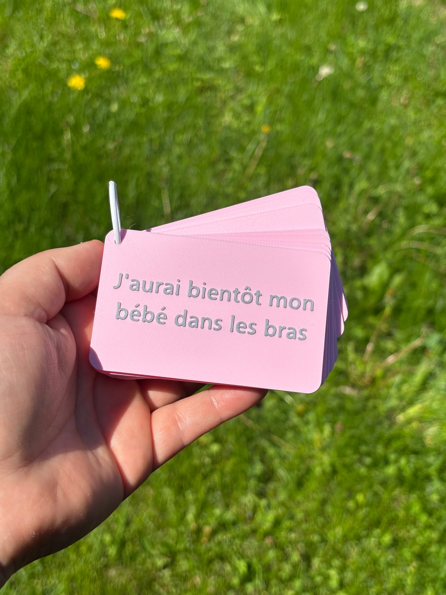 Ensemble de cartes de pensées positives – Édition accouchement