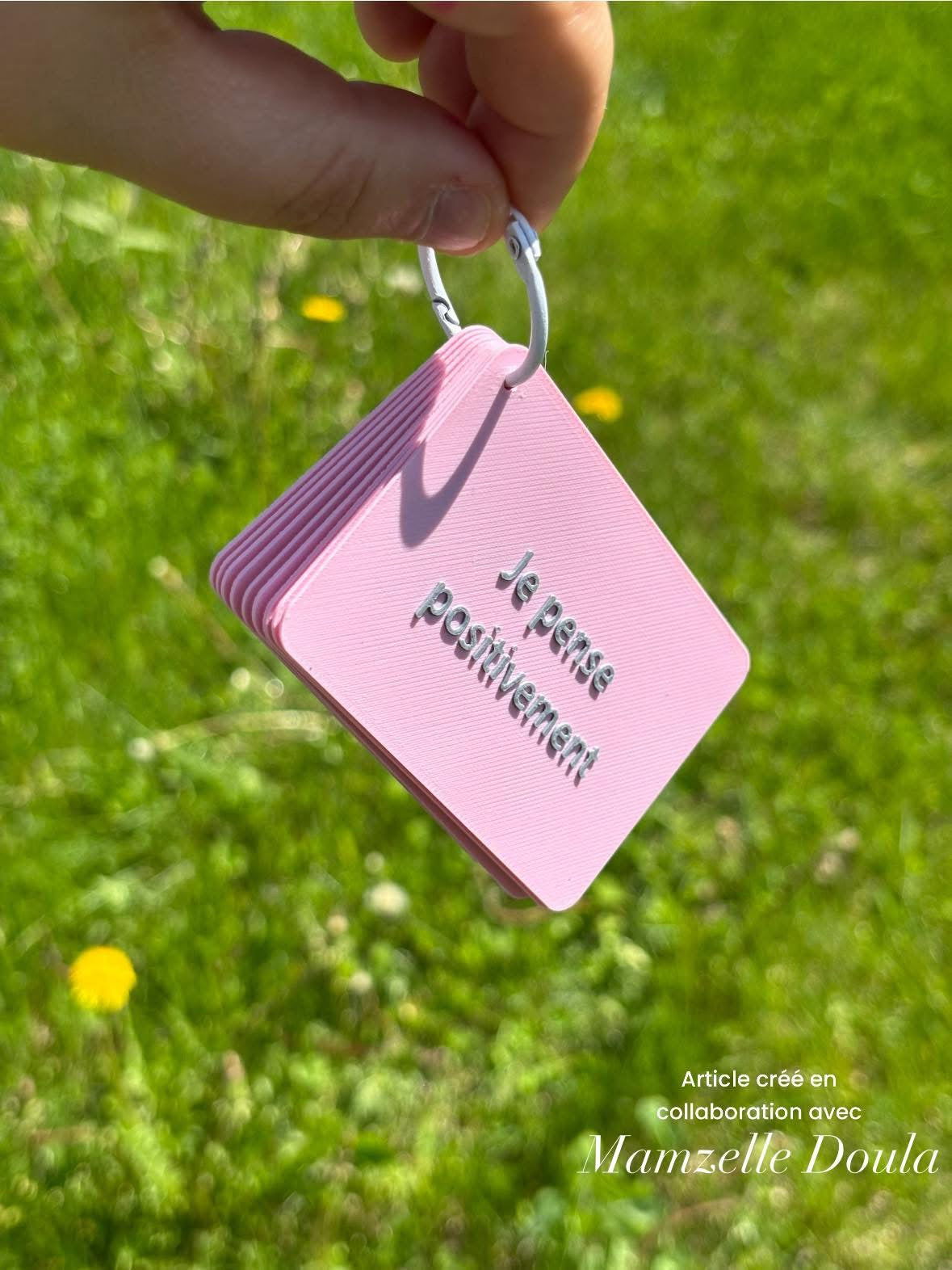Ensemble de cartes de pensées positives – Édition accouchement
