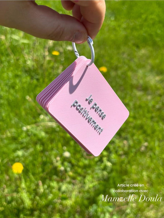 Ensemble de cartes de pensées positives – Édition accouchement