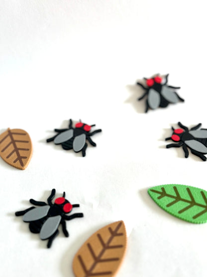 Ensemble de jetons feuille d'automne
