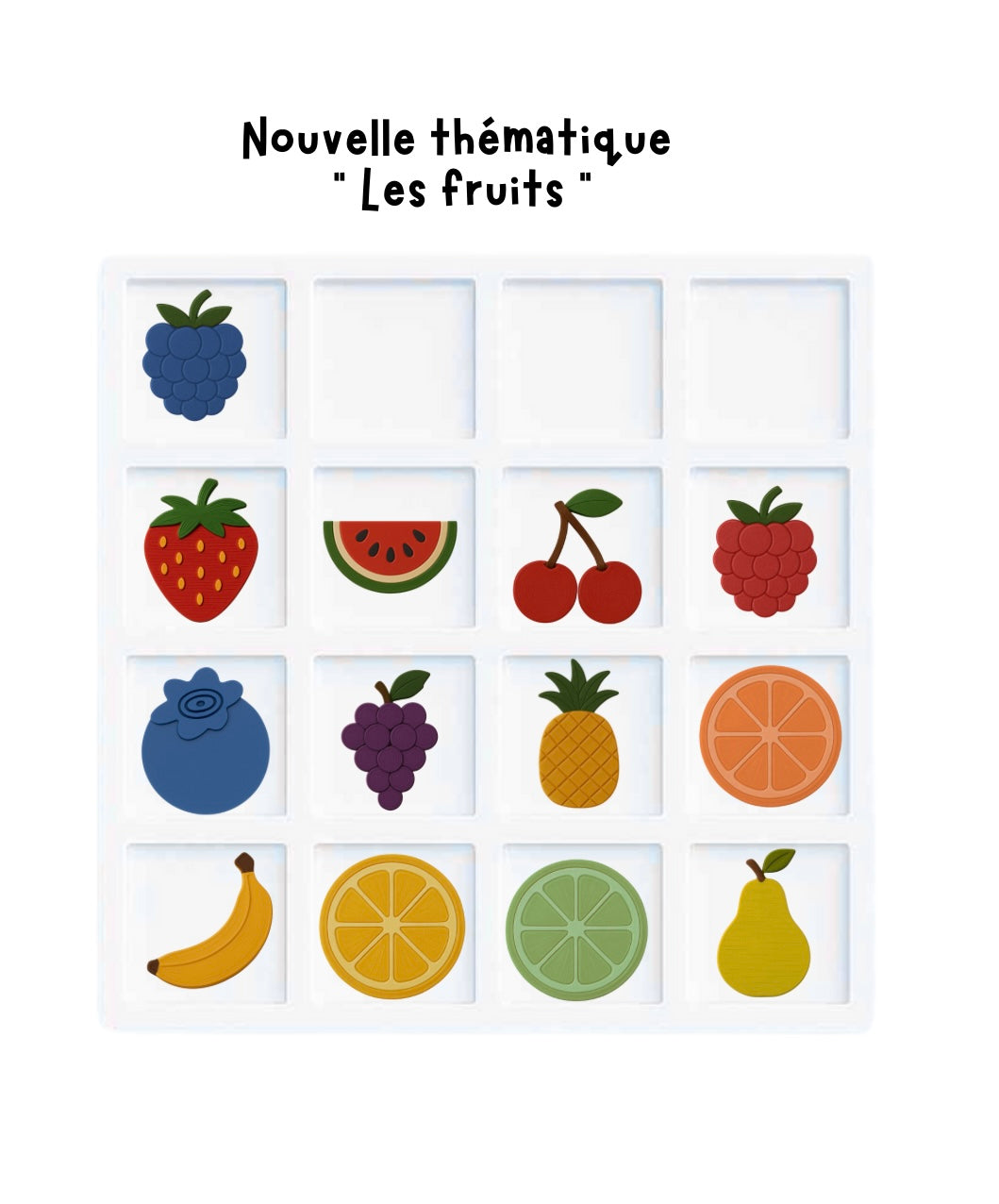 Ensemble de jetons "fruit"